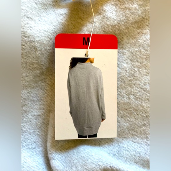 ECOTHREADS 🩶GRAY🩶 FLEECE CARDIGAN OPEN FRONT SIZE MEDIUM 🌟NWT🌟 - Picture 9 of 15